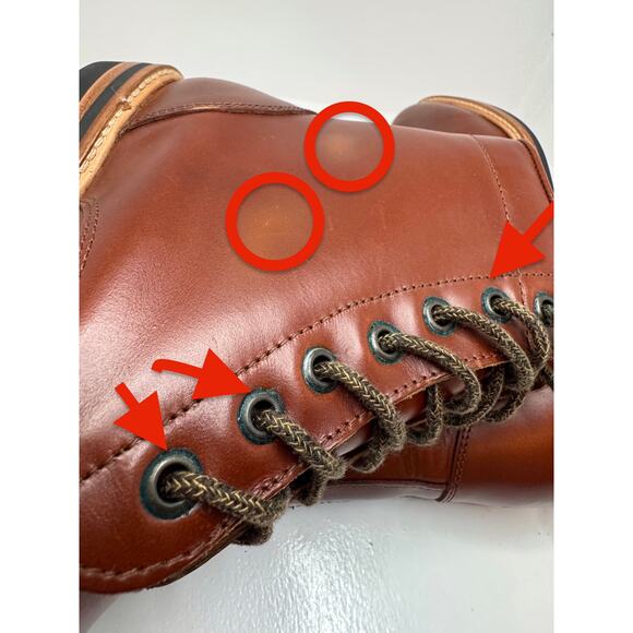 Nisolo All-Weather Andres Lace-Up Boots Brandy Leather Size 9 - New tried on main image 7